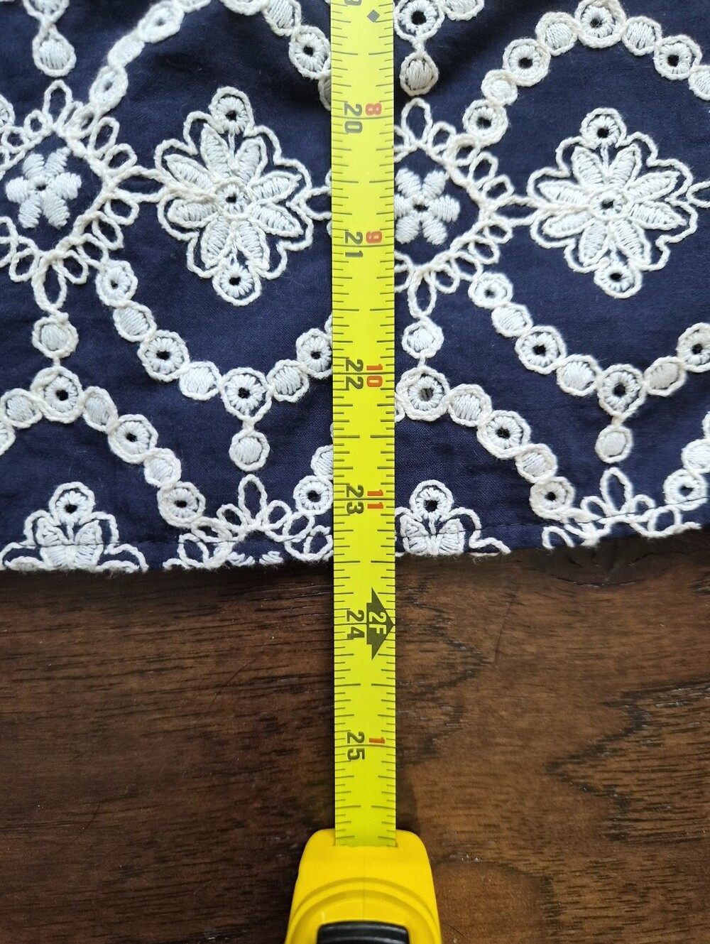 *NWT* [Sezane] Dahlia Shirt in Marine with Daisies, Size 38/6, Organic Cotton - Picture 5 of 13
